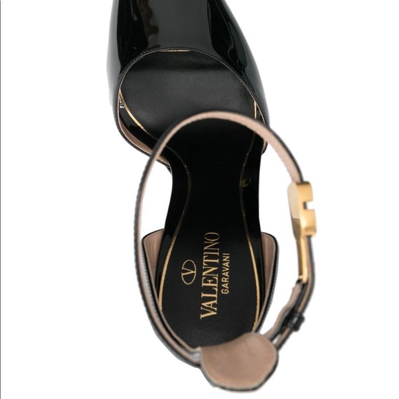 Valentino Tan-Go Platform Peep Toe Sandal Pump - Picture 2 of 6